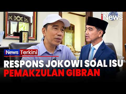 Respons Jokowi soal Wacana Pemakzulan Gibran: Silakan Ikuti Mekanismenya