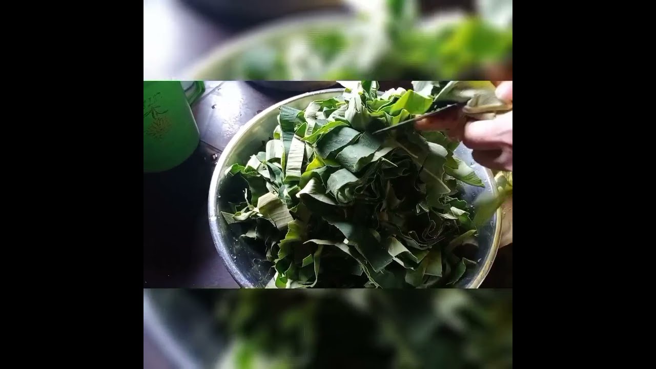 Taro leaves curry with bamboo shoots||karbi's recipe