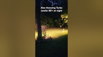 7 year old throwing 300g Turbo Javelin 80