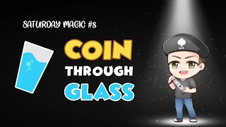 Coin Through Glass Magic Trick