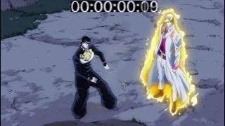 Star Platinum: The World Time stop in real seconds