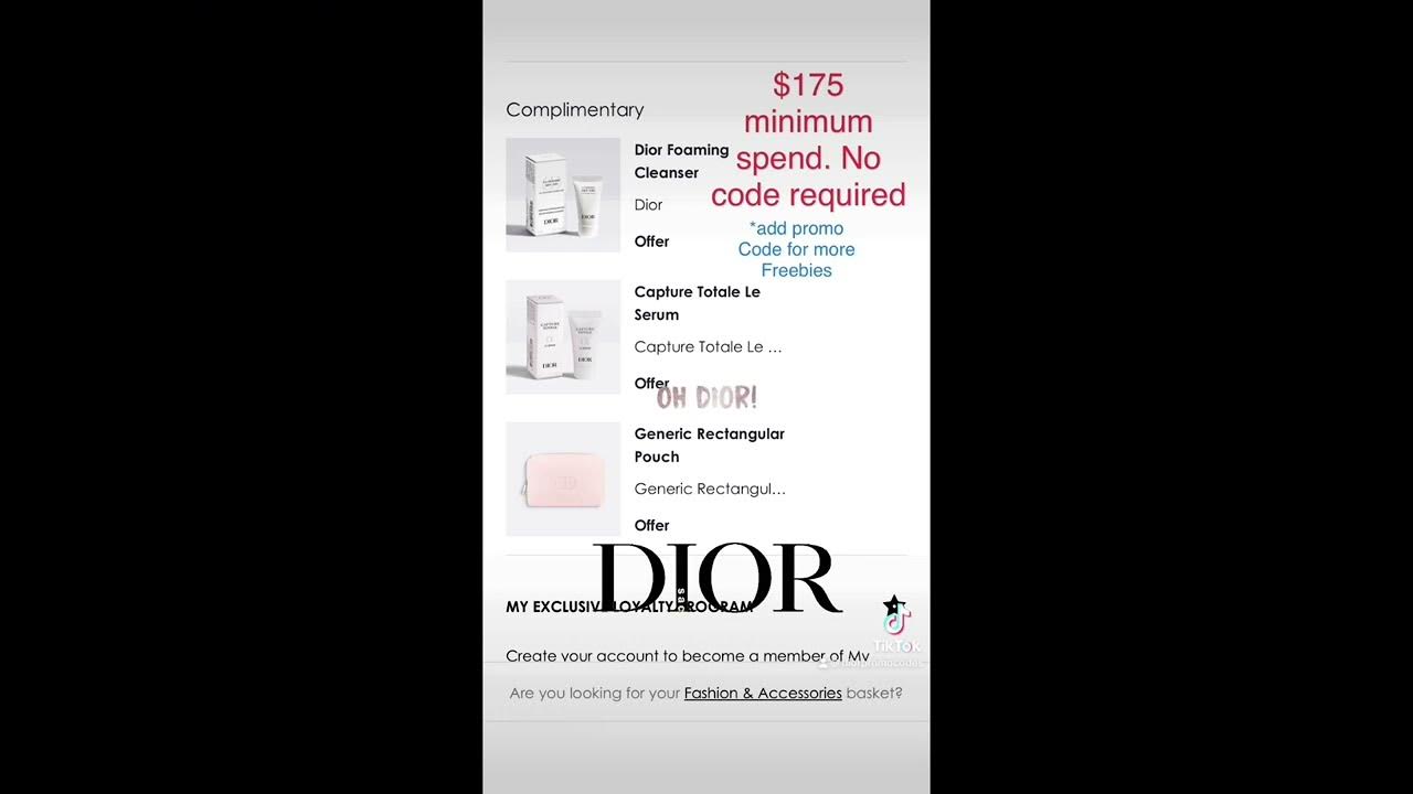 July Dior Promo Code YouTube