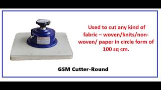 Working Video of GSM Cutter Round with Digital GSM Balance(Economic Model)|Q-Test