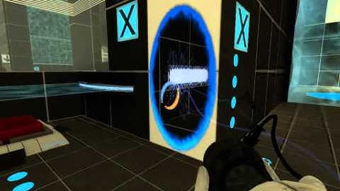Portal 2 Custom Map run - sp_cube_escort.bsp