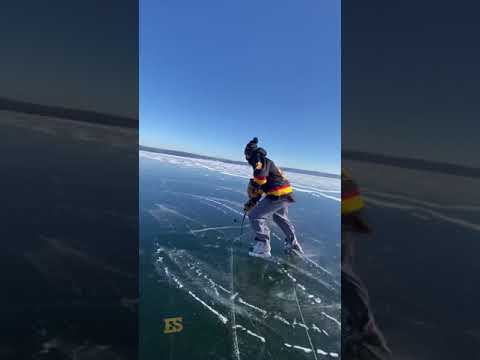 Skating on GLASS 🧊 🏒