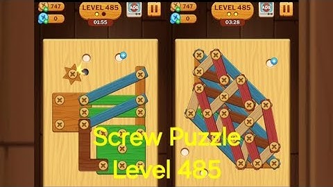 Screw Puzzle: Wood Nut & Bolt - Level 485