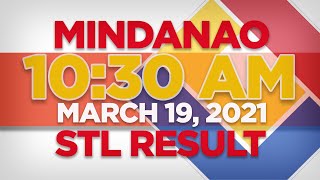 STL MINDANAO RESULT TODAY March 19, 2021 1030AM STL SWER2 SWER3
