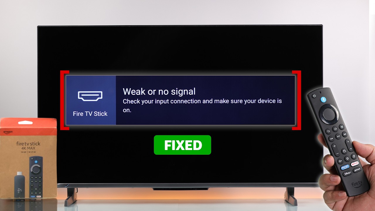 Fire Stick 4K Max No Signal? FIX Black Screen - YouTube