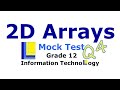 2D Array Mock Test | Question 4
