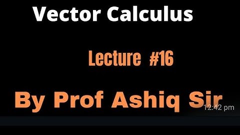 Application of Surface integrals # 16