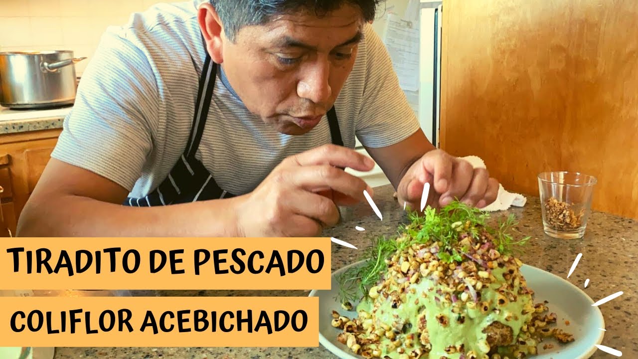 TIRADITO DE PESCADO Y COLIFLOR ACEBICHADO A MI MANERA