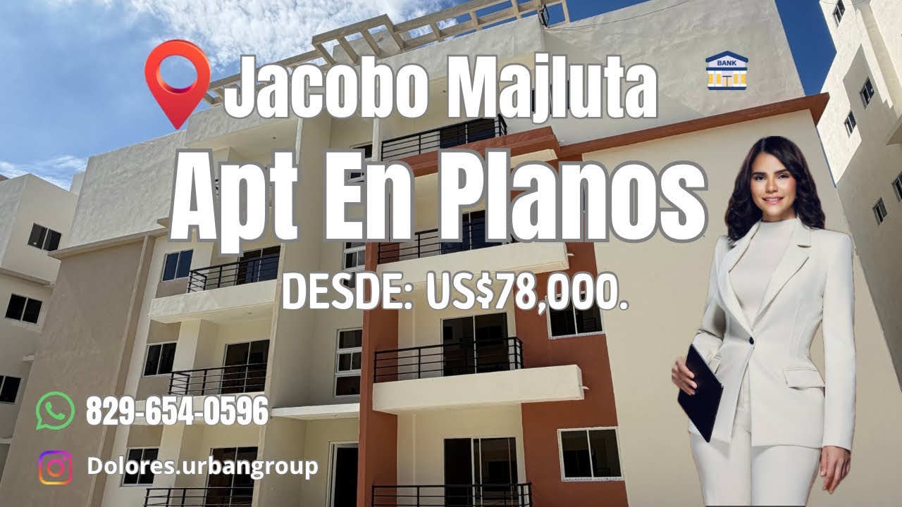 📍 Jacobo Majluta | Apartamentos y Casas en proyecto desde: US$78,000 Y Casas desde: US$110,000