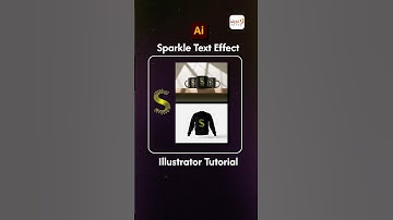✨ How to Make Sparkle Text Effect in Adobe Illustrator | Glow & Shine Typography Tutorial