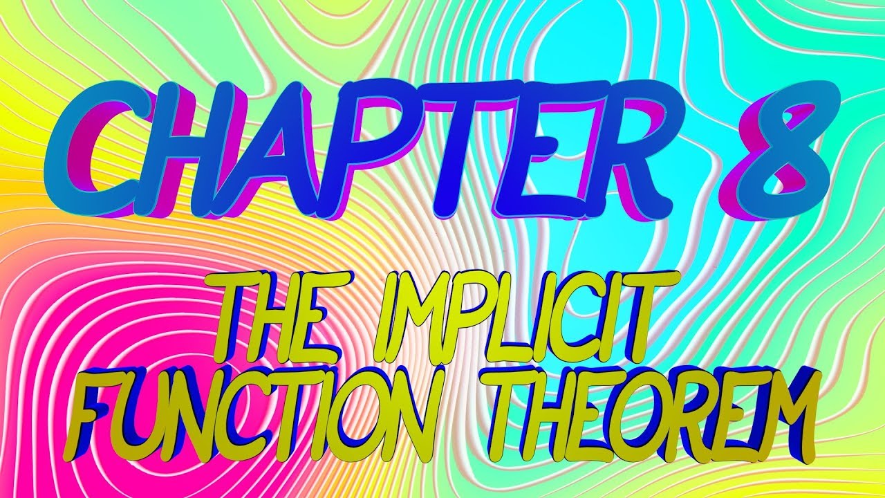 CalcBLUE 2 : Ch. 8 : THE IMPLICIT FUNCTION THEOREM : INTRO - YouTube