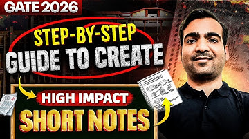 How to Make Perfect Short Notes for GATE 2026 | Topper