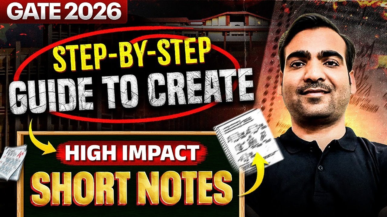 How to Make Perfect Short Notes for GATE 2026 | Topper's Strategy - YouTube