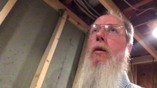 Basement Recording Studio Part 2:  Control Room Framing and Power Complete