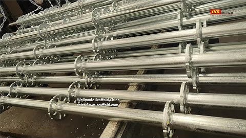 Ringlock Scaffolding Verticals Manufacturing -Multidirectional Scaffold Standards - Wellmade China