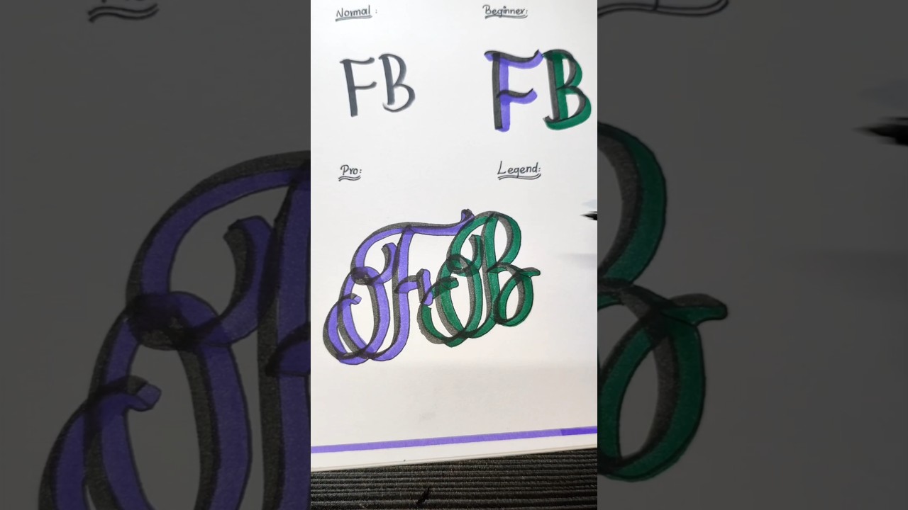 &laquo;FB nu ipdi kooda ezhuthalama? 😳✍️&raquo;#youtube #почерк #каллиграфия #алфавит #шорты