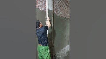 Kẹp thước trát cột (theo tường đã trát chuẩn)