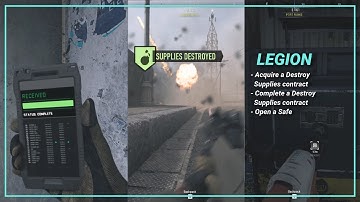 DMZ - Demolitions - Acquire and Complete a Destroy Supplies contract - Open a Safe