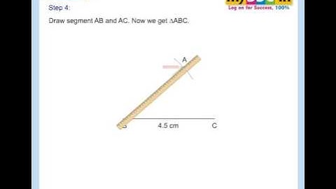 To draw circumcircle of a triangle - Animation by mySSC.in