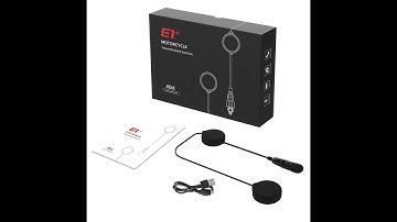 EJEAS E1+ Bluetooth Helmet Headset Bluetooth 5.1 Wireless Helmet Bluetooth Headset for Single Rider