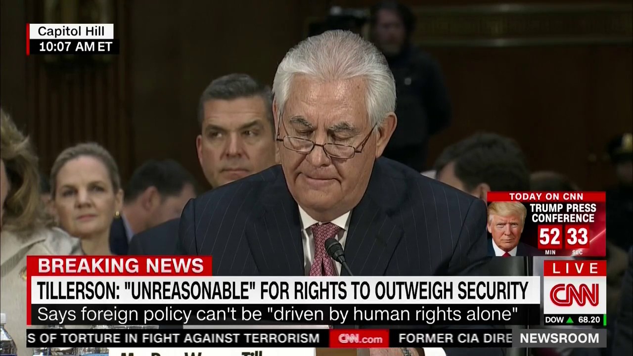 Tillerson: “Our Moral Light Must Not Go Out If We Are To Remain An Agent Of Freedom For Mankind”