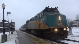 Flagging a crossing and 3 rule 43's! VIA 85 December 4, 2019