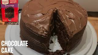 How to make the best ~Moist Box Chocolate Cake| #Chocolatecake #boxcakehack