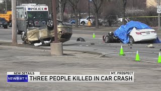 Three killed in Mount Prospect rollover crash, police say