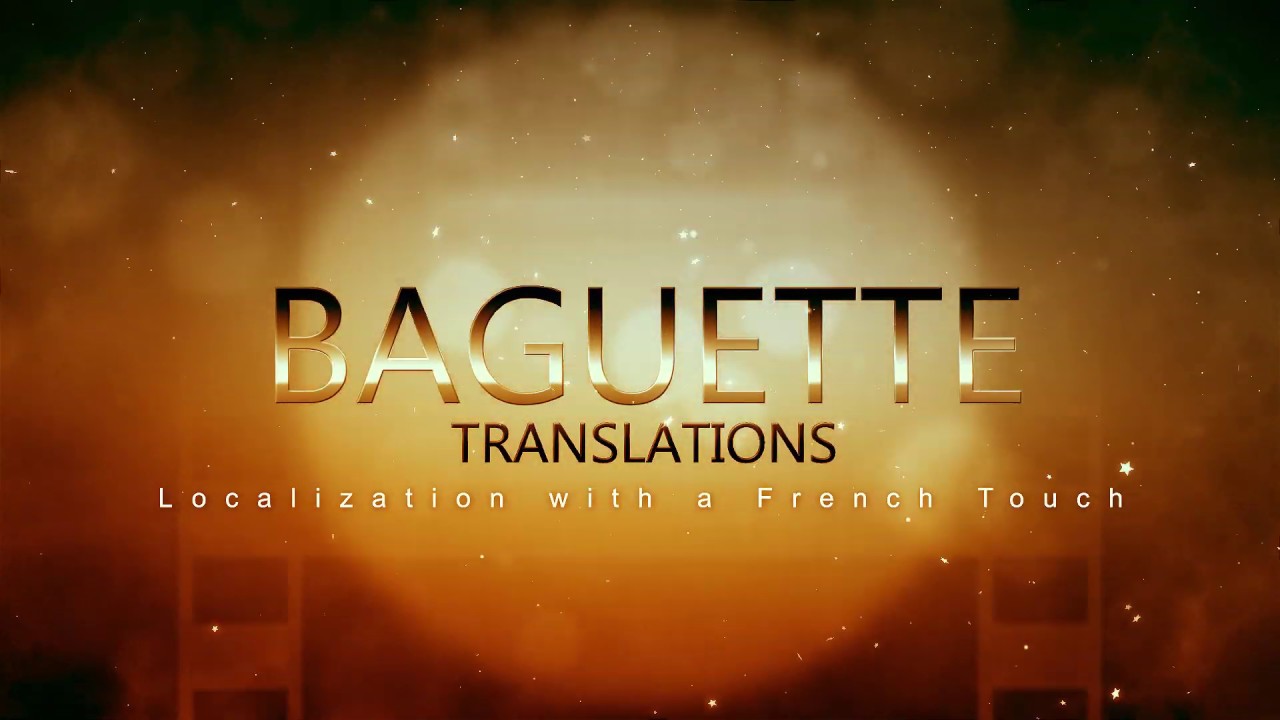 OFFERT PAR BAGUETTE TRANSLATIONS (voir description)