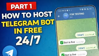 HOST TELEGRAM BOT IN FREE 24/7 