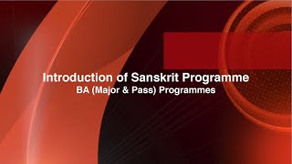 Introduction to BA in Sanskrit programme