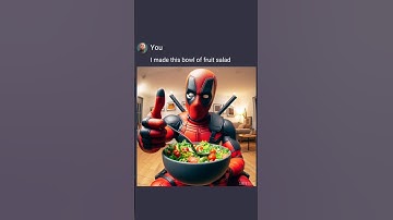 Wolverine got tricked by Deadpool 💀 #ai #aiart #chatgpt #memes