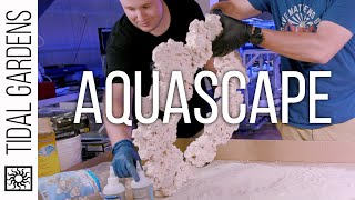 Aquascaping the Tidal Gardens SPS Show Tank! Episode 2