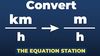 How to convert kilometers per hour to meters per hour | Physics Practice Problem