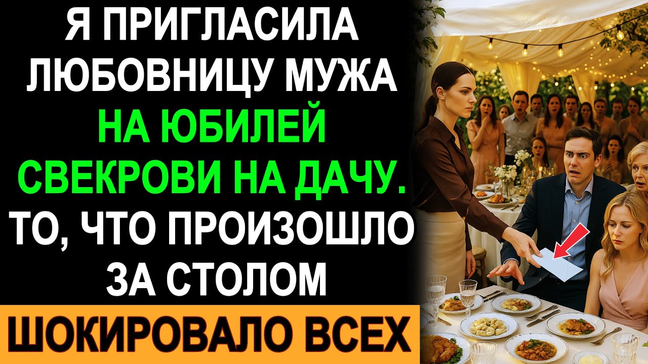 Я Пригласила Любовницу Мужа На Юбилей Свекрови На Дачу — То Что Произошло За Столом Шокировало Всех