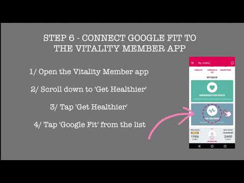 How to: CONNECT YOUR ANDROID TO THE VITALITY APP