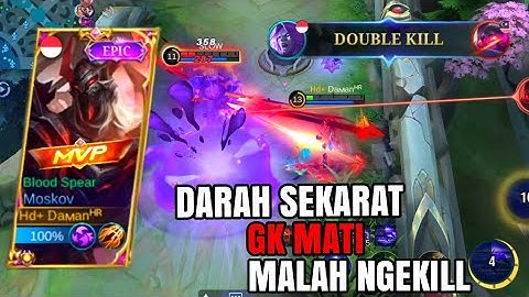 AGGRESSIVE GAMEPLAY !! MOSKOV BEST MM EVER WITH BUILD FULL ATK SPEED CRAZY DAMAGE - MLBB