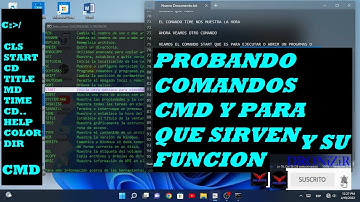 PROBANDO COMANDOS CMD Y PARA QUE SIRVEN SU FUNCION // DRONiZiR