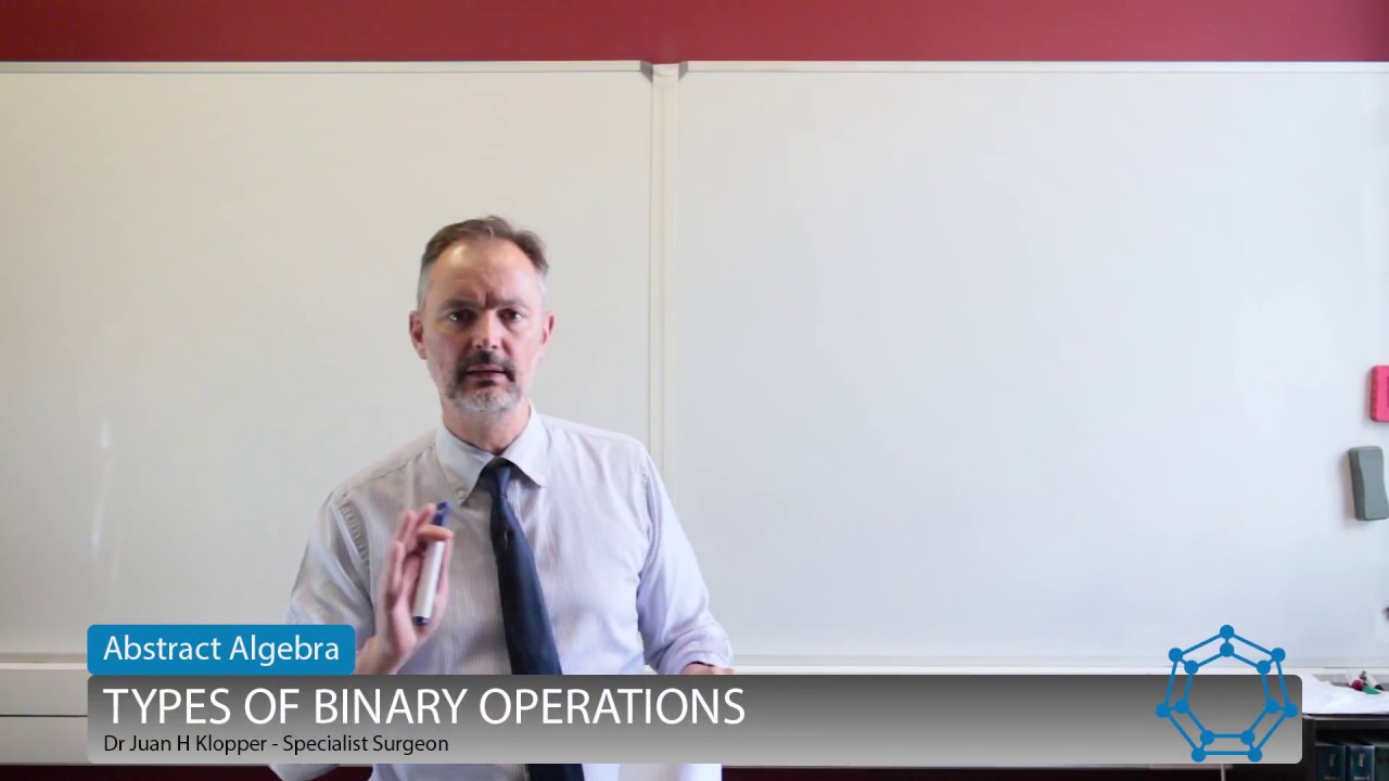 19 Defining the types of binary operations - YouTube
