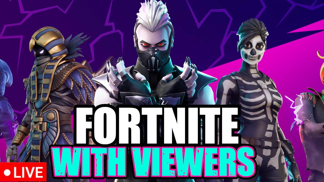 FORTNITE live stream - WITH VIEWERS! - YouTube