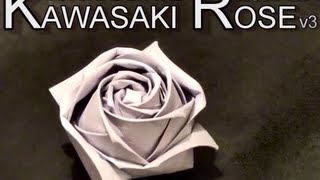 Conrad's Modified Kawasaki Origami Paper Rose  Tutorial v3.