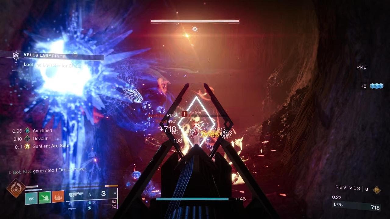 Solo Flawless Master Lost Sector - Veles Labyrinth - Prismatic Warlock (Destiny 2)