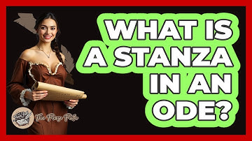 What Is A Stanza In An Ode? - The Prose Path