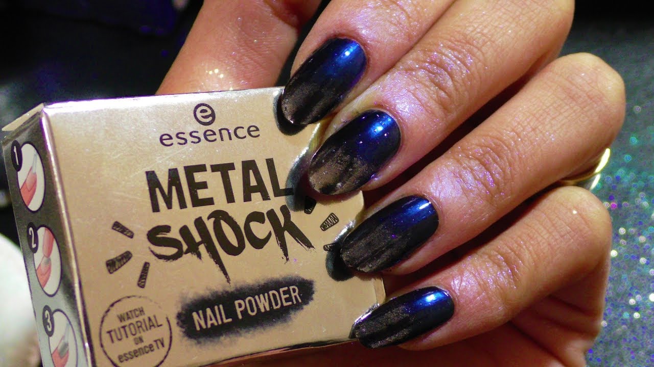 Пудра для ногтей Essence Metal Shock - «Модный металлический блеск по  доступной цене! Пример использования на 4 лаках!» | отзывы