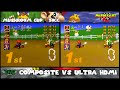 Composite Video VS Ultra HDMI: Mushroom Cup - 50cc | Mario Kart 64 (N64)