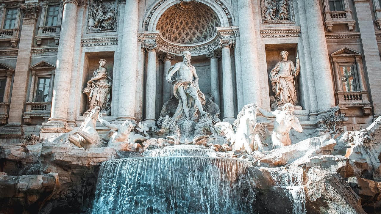 Fontana Di Trevi Italy 🇮🇹 Famous Fountain Rome City Mizan Academy YouTube