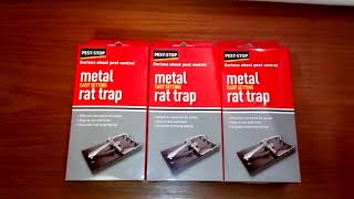 Pest-Stop Easy Setting Metal Rat traps for sale on Ebay